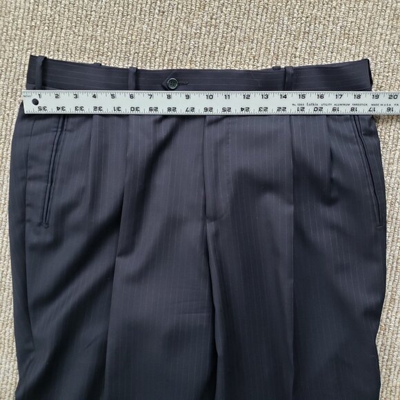 Dino Filarte Wool Navy Pinstripe Suit - Picture 12 of 14